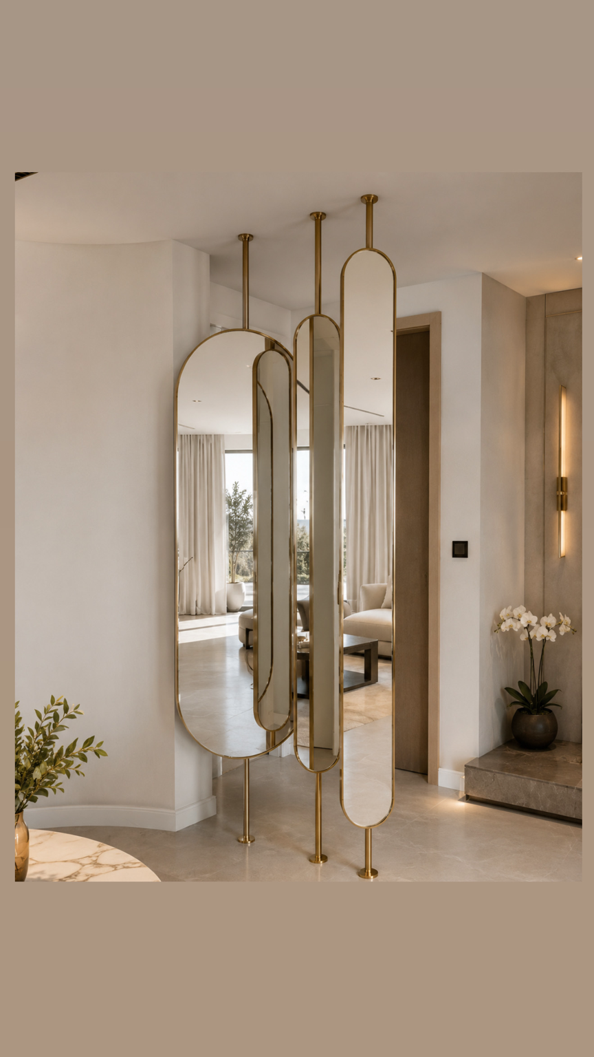 Custom Mirror Dubai – Gold Frame Design Glass Company Dubai